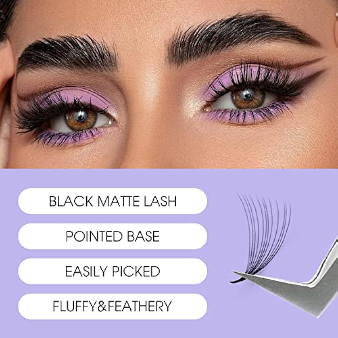 12D Premade Fans Eyelash Extensions 1200PCS Pre Made Fans Lashes 0.07mm C Curl Mixed Tray 9-20mm Handmade Loose Volume Lash Extension Premade Lash Fans (1200-12D-0.07-C-920)