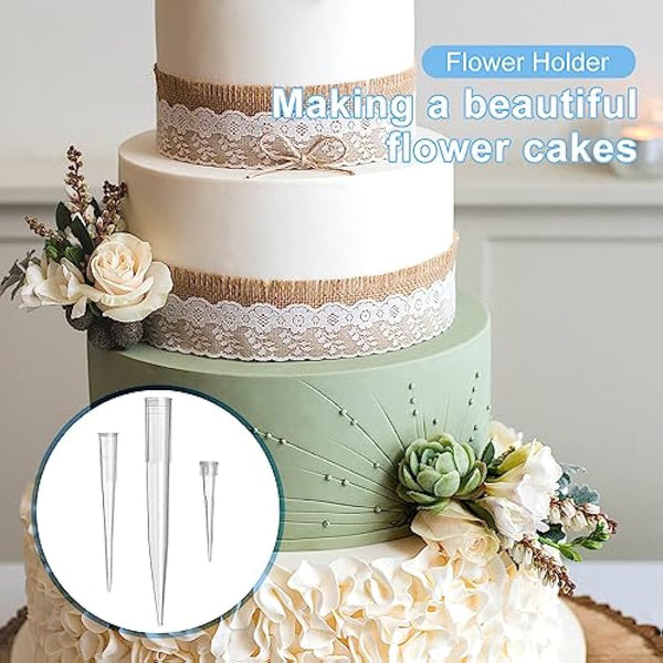 Jagowa 60 Flower Tubes - Perfect for Flower Arrangements & Cake Decorating. Three sizes (S/M/L) with 20 pcs each.