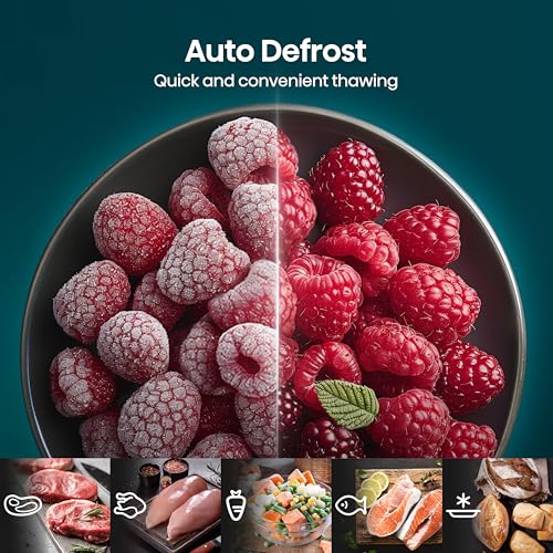 Hisense H23MOBSD1HUK 23 Litre 800W electronic Microwave with Auto Defrost, Digital Display, Smart Cook, Multi level cooking and Easy Clean- Black