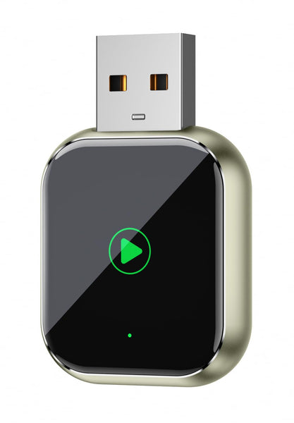 Wireless CarPlay Adapter for APPLE iPhone - Upgrade Wired CarPlay to Wireless Device, Mini T-shaped for Cars USB Plug and Play Auto Reconnect, for Portable Car GPS Navigation Broadcast
