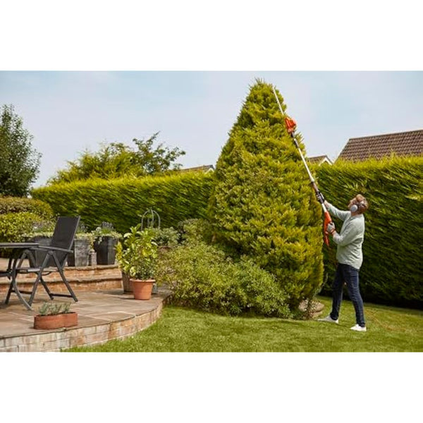 Flymo EasiCut Reach 480 Electric Hedge Trimmer, Orange