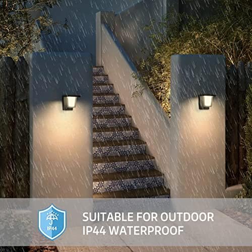 FLORNIA LED Outdoor Wall Light with Motion Sensor, Outside Wall Light Main Powered with PIR, External Garden Weatherproof Aluminium Lamp (900LM 13.5W 3000K IP44)