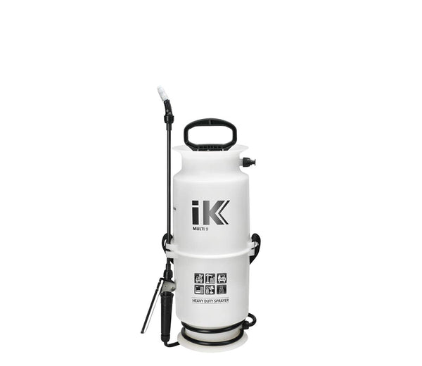 Goizper IK MULTI 9 - Acid-Resistant Pressure Sprayer - Metal Handle - Safety Valve - Shoulder Strap - 9L Tank - For Cleaning and Garden Products