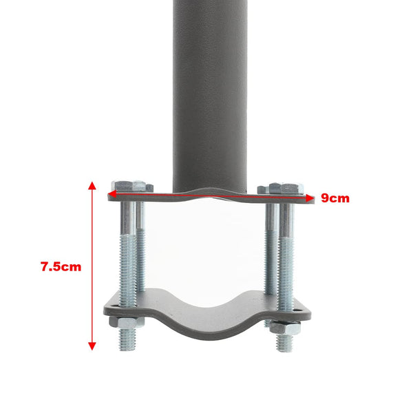 The Fellie Dark Grey Retractable Side Awning, Wind, UV Protection and Weatherproof PU Coating for Outdoor Privacy Screen for Garden, Balcony, Terrace, 140 x 300 cm