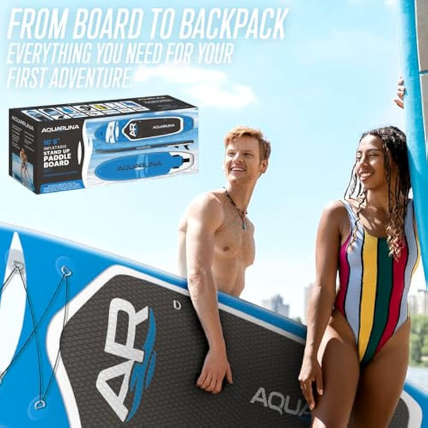 Aquaruna Inflatable Stand Up Paddleboard SUP Inflatable Paddle Board Accessories Bundle Ultra-Durable Military Grade PVC