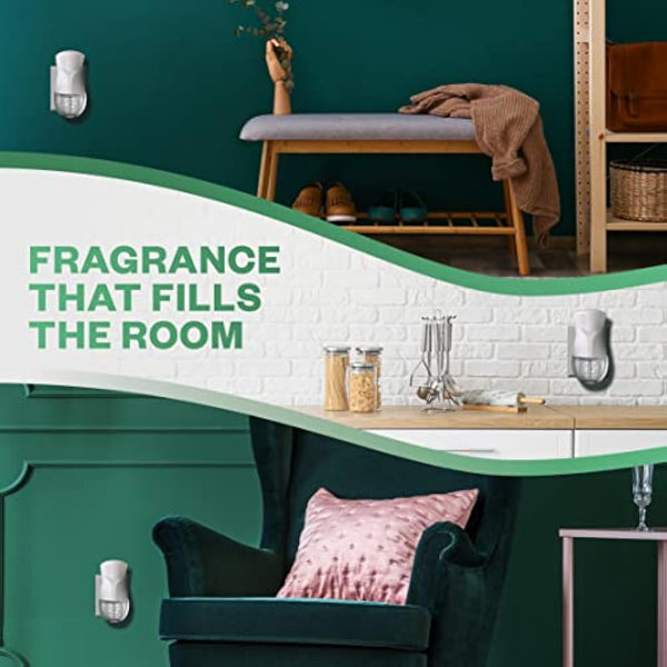 Air Wick| White Vanilla Bean| Plug in Electrical Essential Oils Air Freshener Kit Gadget and Refill| Pack of 4