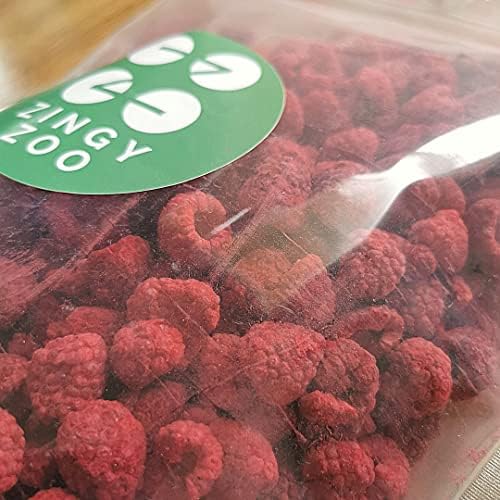 Freeze-Dried Raspberries | XXL 500g Premium Vegan Raw Freeze Dried Fruit | Freeze Dried Raspberries Whole Pieces of Raspberry | Dried Berries Dehydrated Raspberries Snacking, Baking, Cocktails, Drinks
