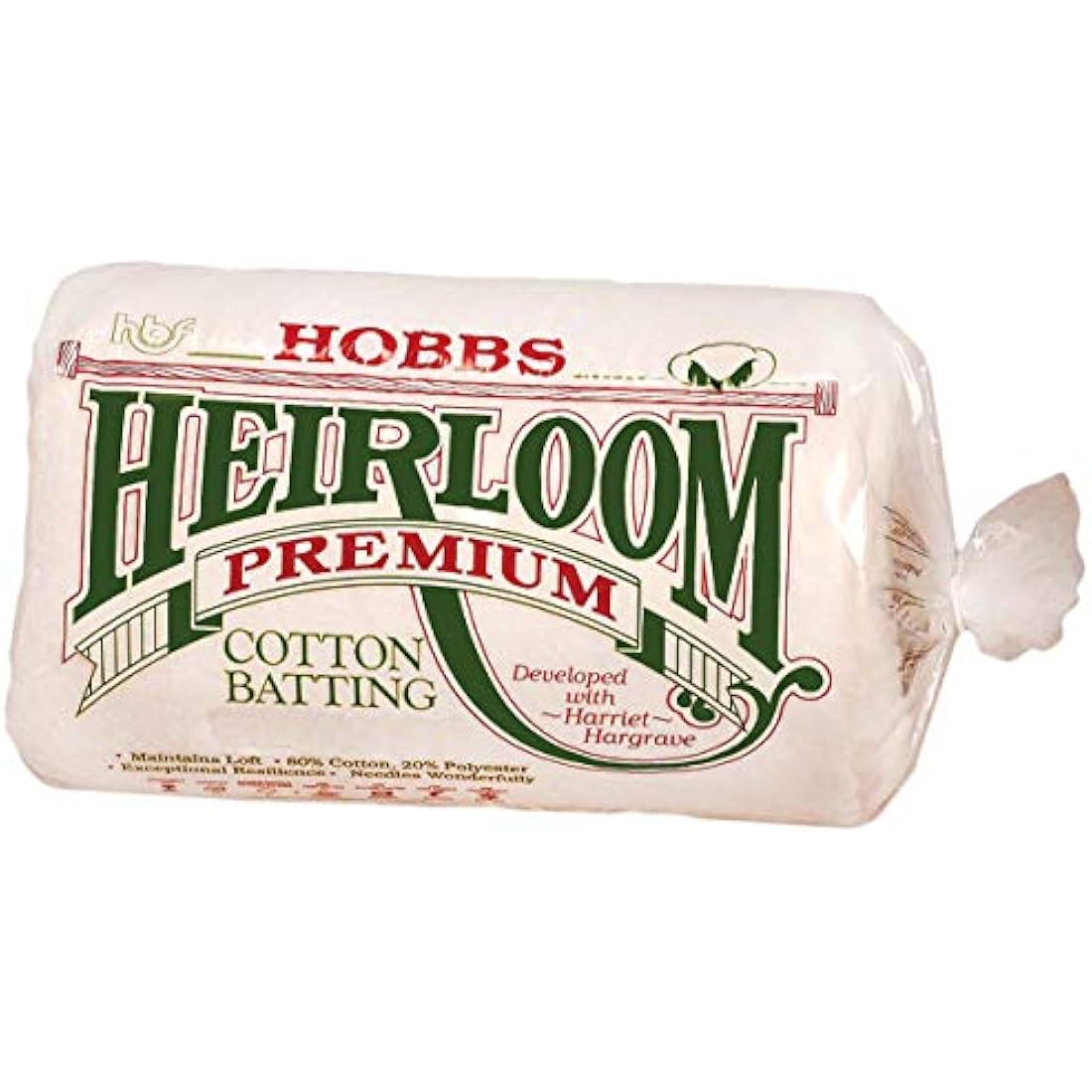 Hobbs Heirloom Premium Cotton: 81 x 96in (Full), Blend, Cream, 206x244x1 cm
