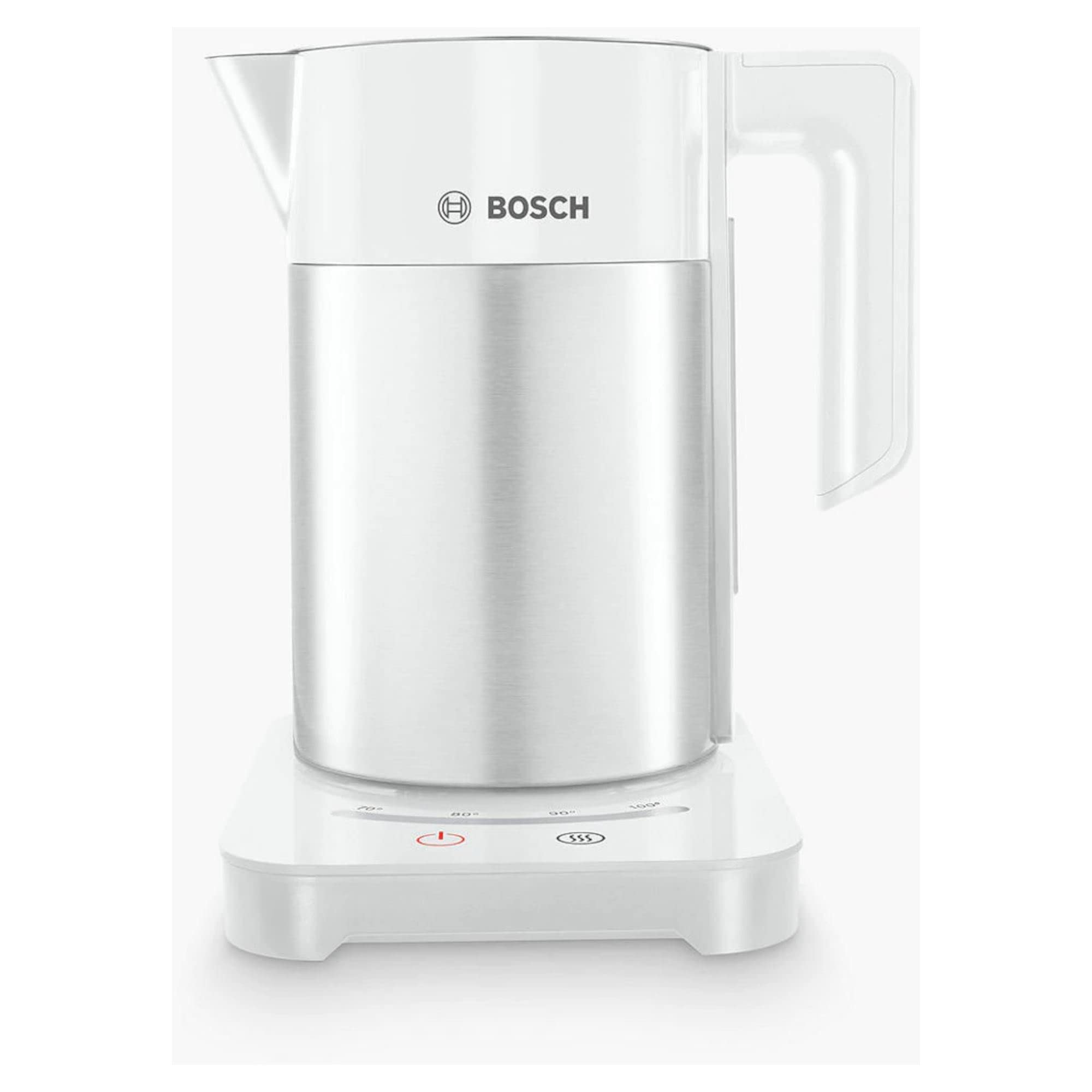 Bosch Sky TWK7203GB 7 Variable Temperature settings & KeepWarm function, Cordless Kettle, 1.7 Litres, Black/Silver