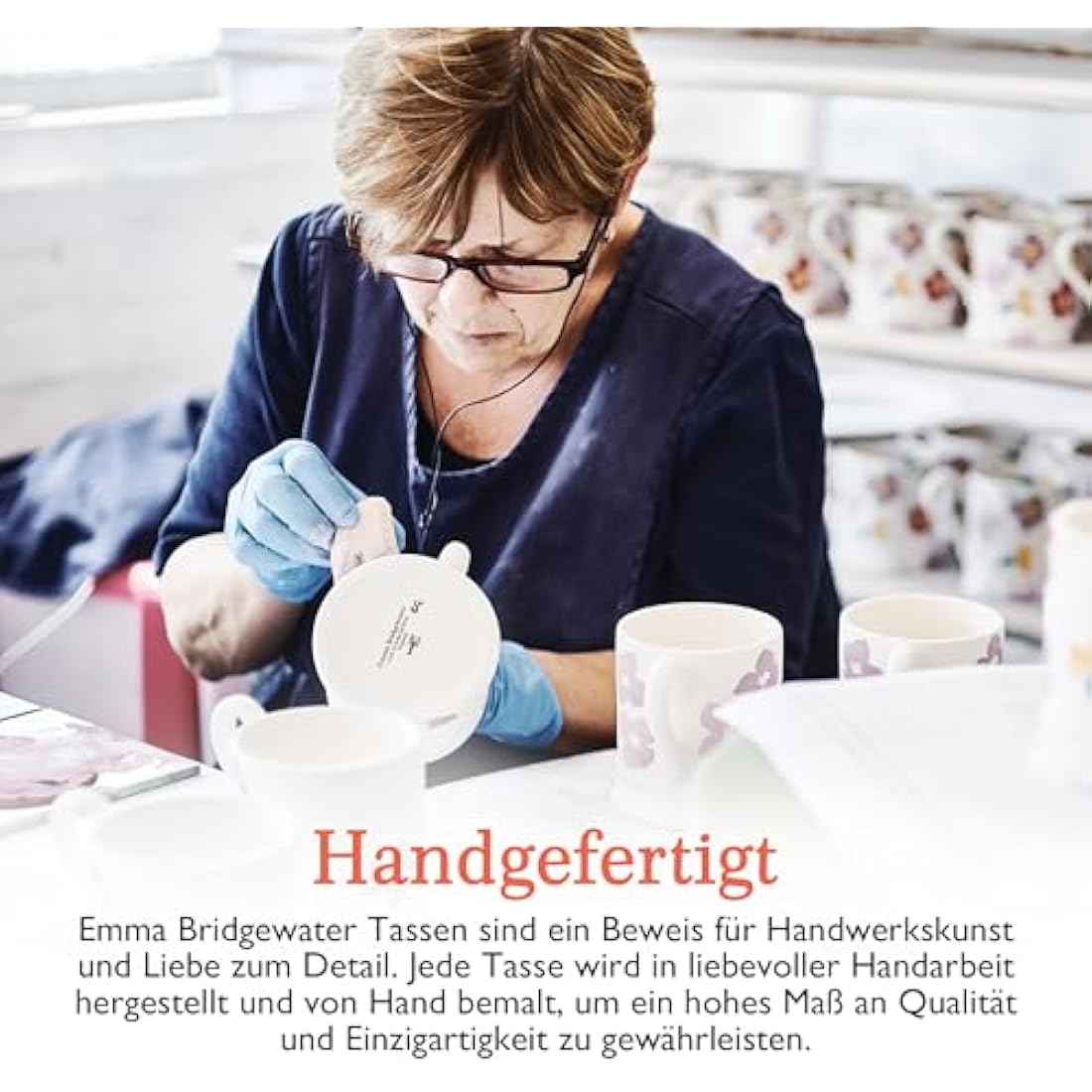 Emma Bridgewater Large Mug 1/2 Pint, Ceramic Coffee Cup Large -Cappuccino, Latte, Coffee, Tea Cup - Beautiful Mugs, Birthday Gift - Coffee Mug Bumblebee