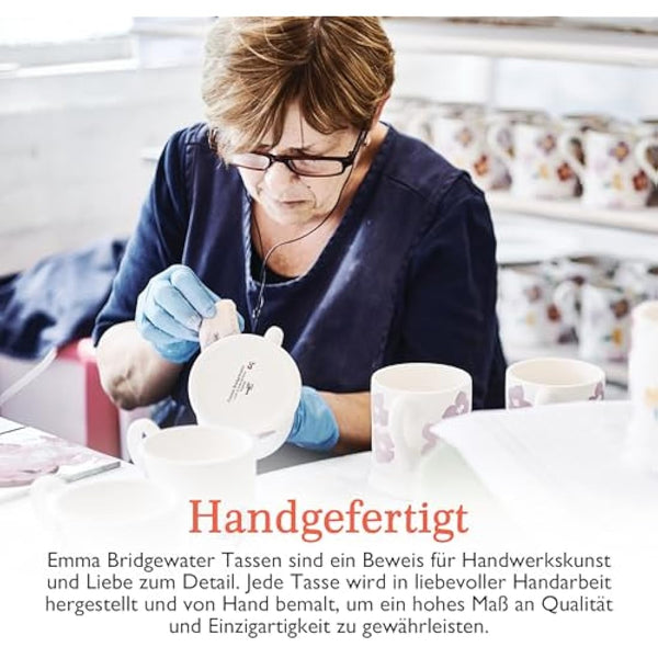 Emma Bridgewater Large Mug 1/2 Pint, Ceramic Coffee Cup Large -Cappuccino, Latte, Coffee, Tea Cup - Beautiful Mugs, Birthday Gift - Coffee Mug Bumblebee