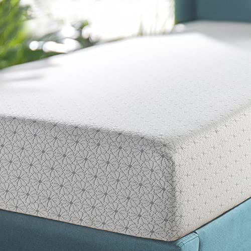 ZINUS Single Mattress - Memory Foam - 90x190cm/3x6ft - Height 13cm/5in - Medium Firmness - Orthopaedic Support with Comfort foam - Green tea Designed in UK standards