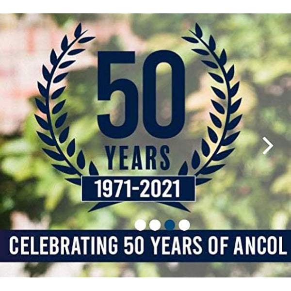 Ancol Handcrafted Heavy Duty Sable Timberwolf Leather Dog Lead - Soft Supple Leather Leash with Industrial Nylon Thread - 1m x 19mm