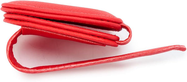 Premium Leather Sunglasses Holder for Car Visor - Luxury Car Accessories Organizer, Stylish Unisex Gift for Men & Women, Durable Eyeglass Case Clip with Compact Design (Black)