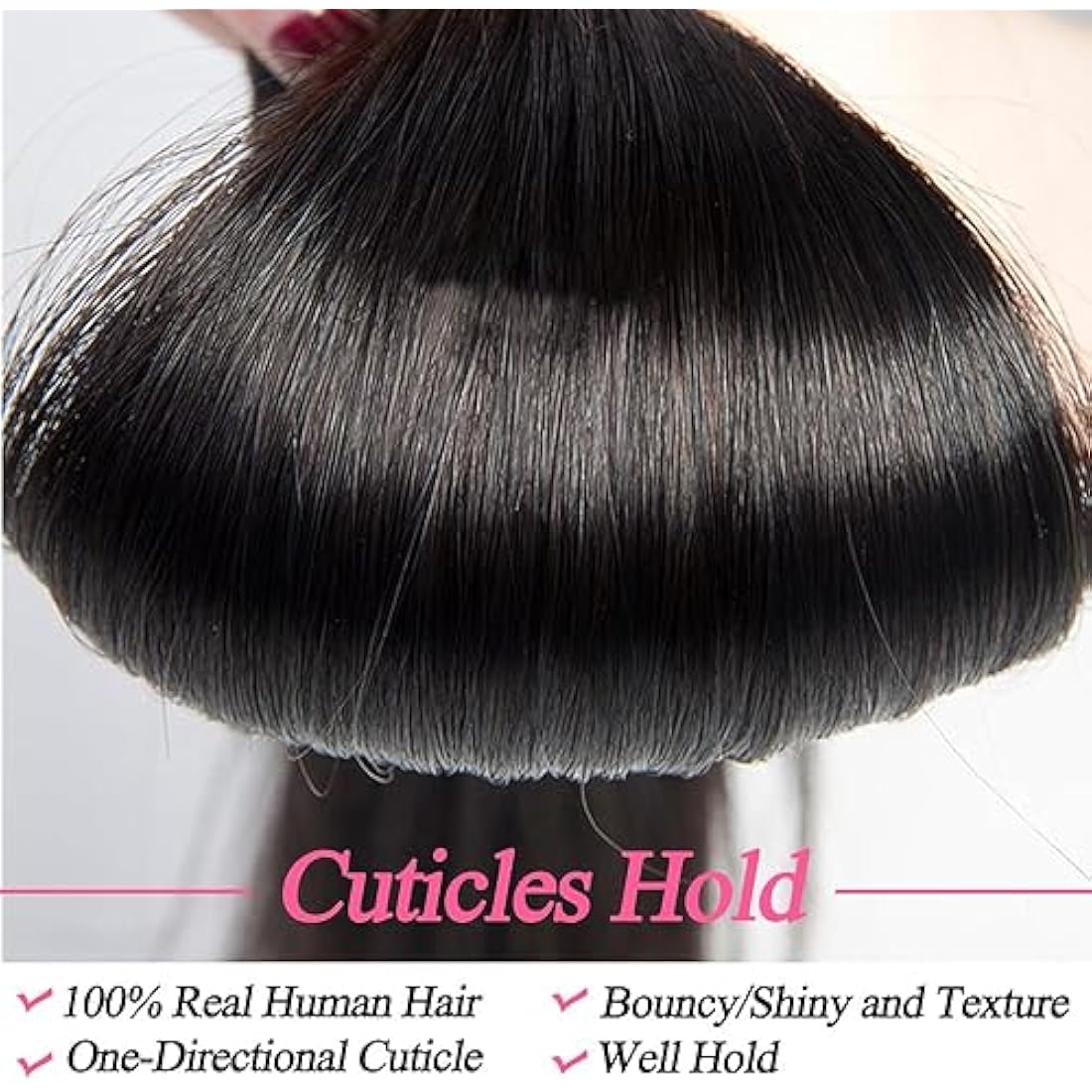 12A Brazilian Straight Human Hair Bundles 100% Unprocessed Virgin Human Hair Extensions 3 Bundles Machine Double Wefts for Women Natural Black Color 26 28 30 Inch