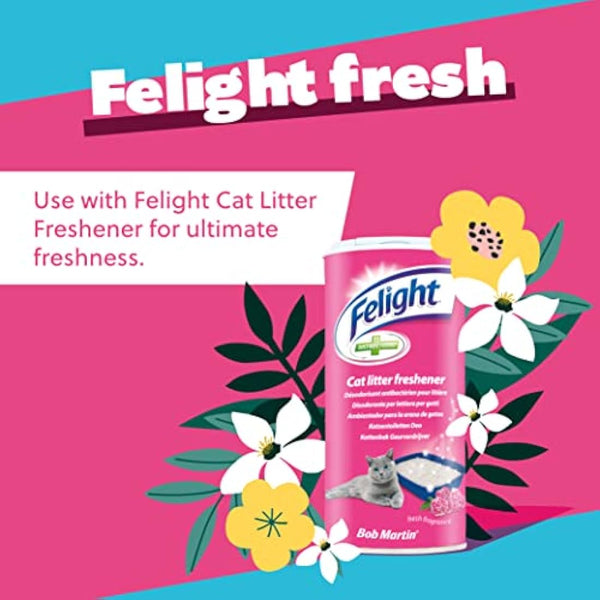 Felight Cat Litter Tray - Easy to Clean and Suitable for Kittens, Non-Slip Base, Made in the UK, Assorted Colours (42cm)