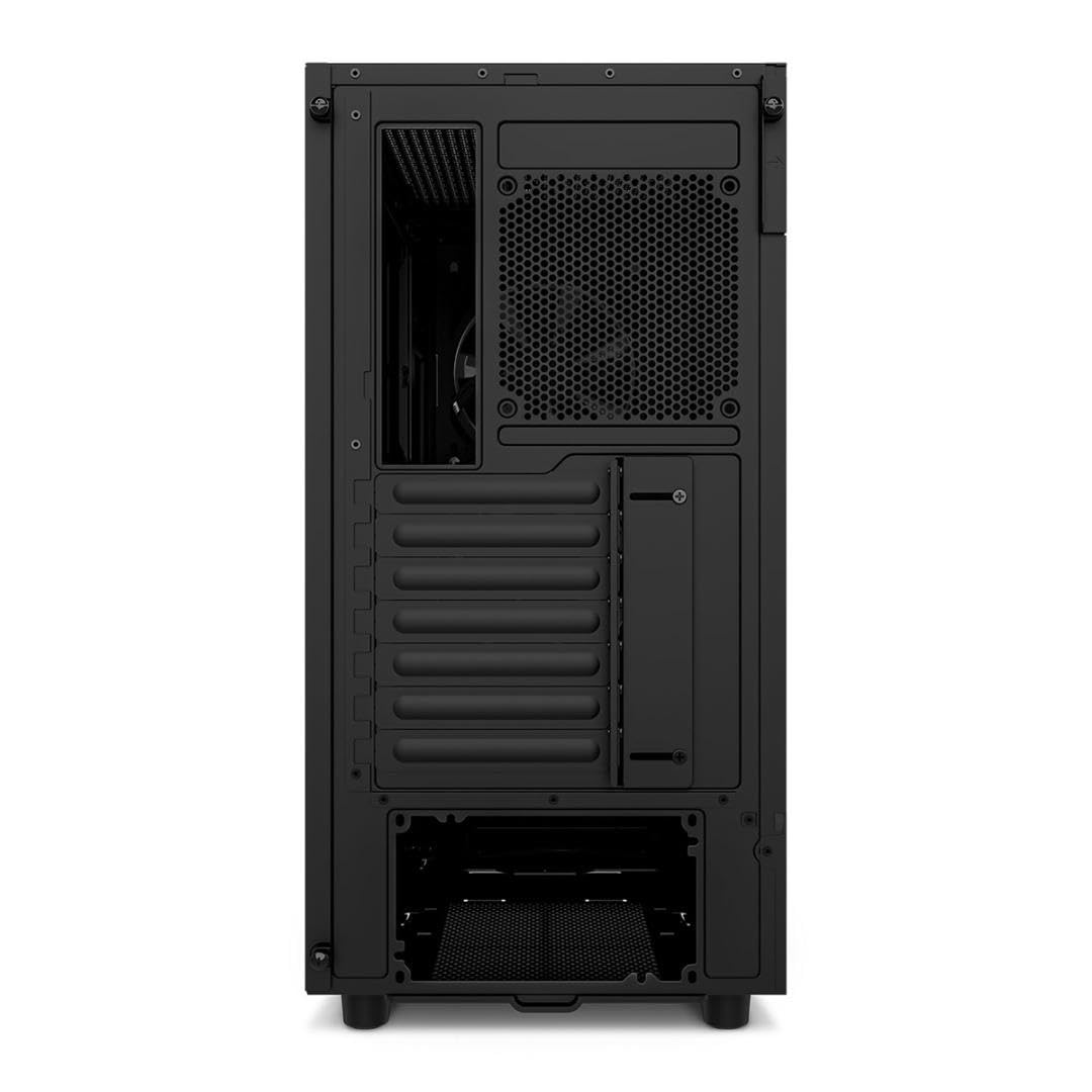 NZXT H5 Flow RGB - Compact ATX Mid-Tower PC Gaming Case - High Airflow - F360 RGB Core (CV) Included - 360mm Front & 240mm Top Radiator Support - Cable Management - Tempered Glass - White