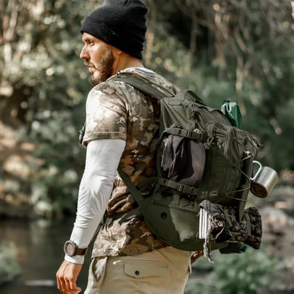 Mardingtop Military Backpack for Men, Tactical Army Backpack, Hiking Backpack with Shoe Compartment for Outdoor Camping,Travel,Trekking,28L Motorcycle Backpack…