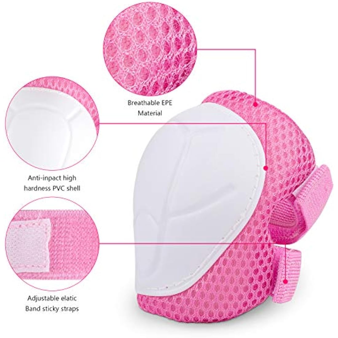 Jim's Store Kids Bike Helmet for 3-10 years old Helmet and Knee Pads Set Adjustable Elbow &Wrist Pads Protective Gear Set for Skateboard Scooter Cycling Roller Skating Boys Girls