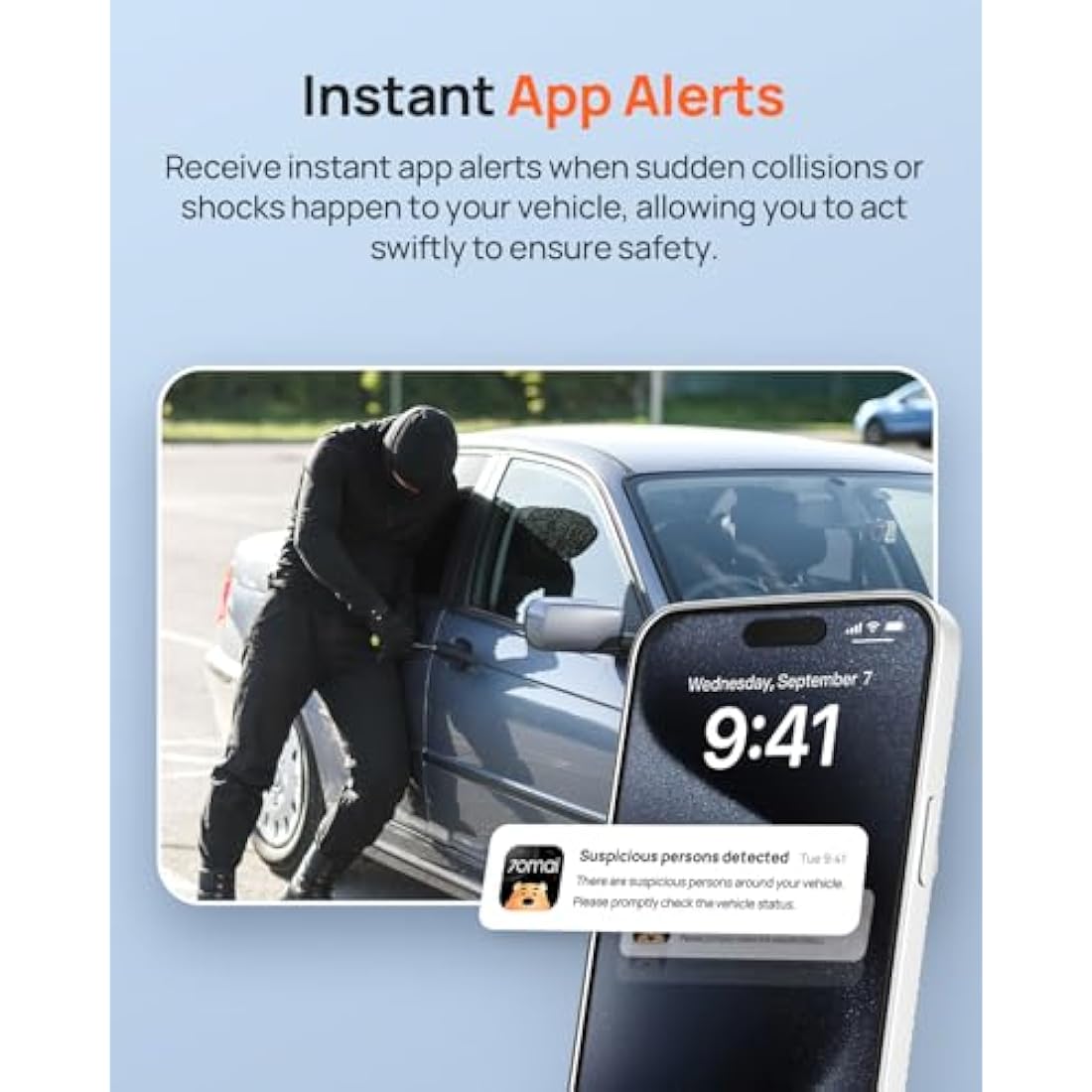 70mai 4G Hardwire Kit UP04 for Dash Cam A510, A810, Omni, 4K Omni, 24H Smart Parking Surveillance, Real-Time Monitoring, Instant App Alerts, GPS-Enabled Car Locator