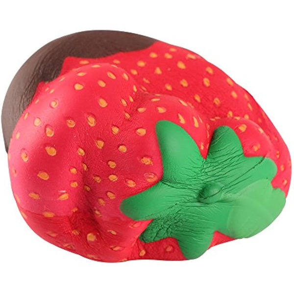 Anboor Squishy Toy Strawberry Chocolate Cream Slow Rising Kawaii Scented Soft Fruit Squishies Toys Prime 1Pcs, 9cm x 8cm x 10cm, Red, 6+