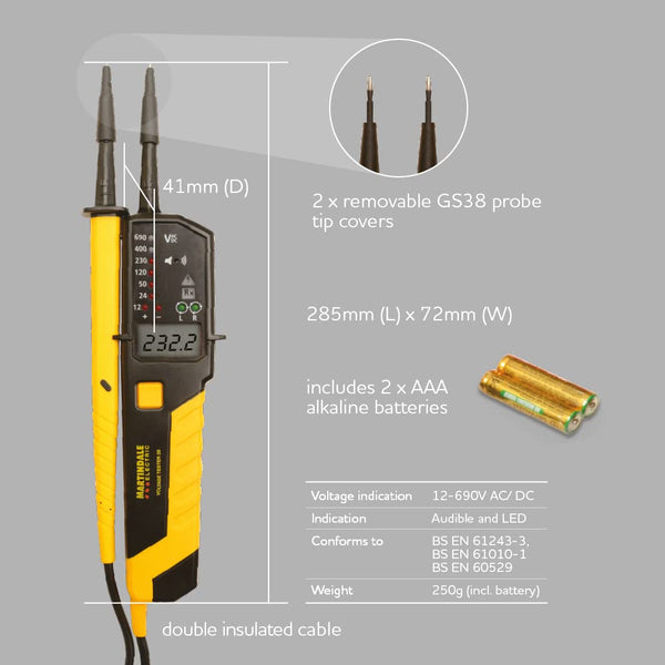 Martindale VT28PD-S Voltage Tester & Proving Unit Kit