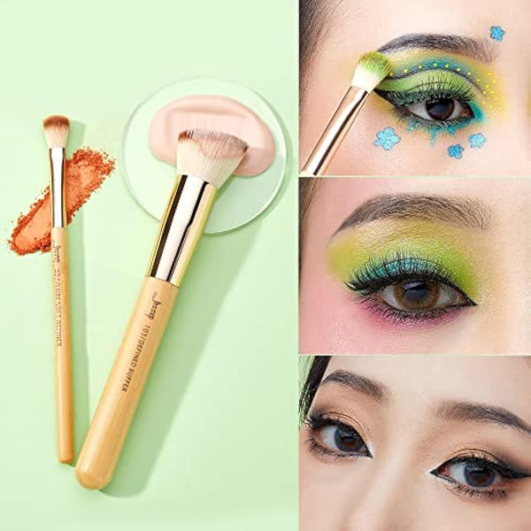 Jessup Brand 20pcs Beauty Bamboo Professional Makeup Brushes Set Make up Brush Tools kit Foundation Powder Brushes Eye Shader T145
