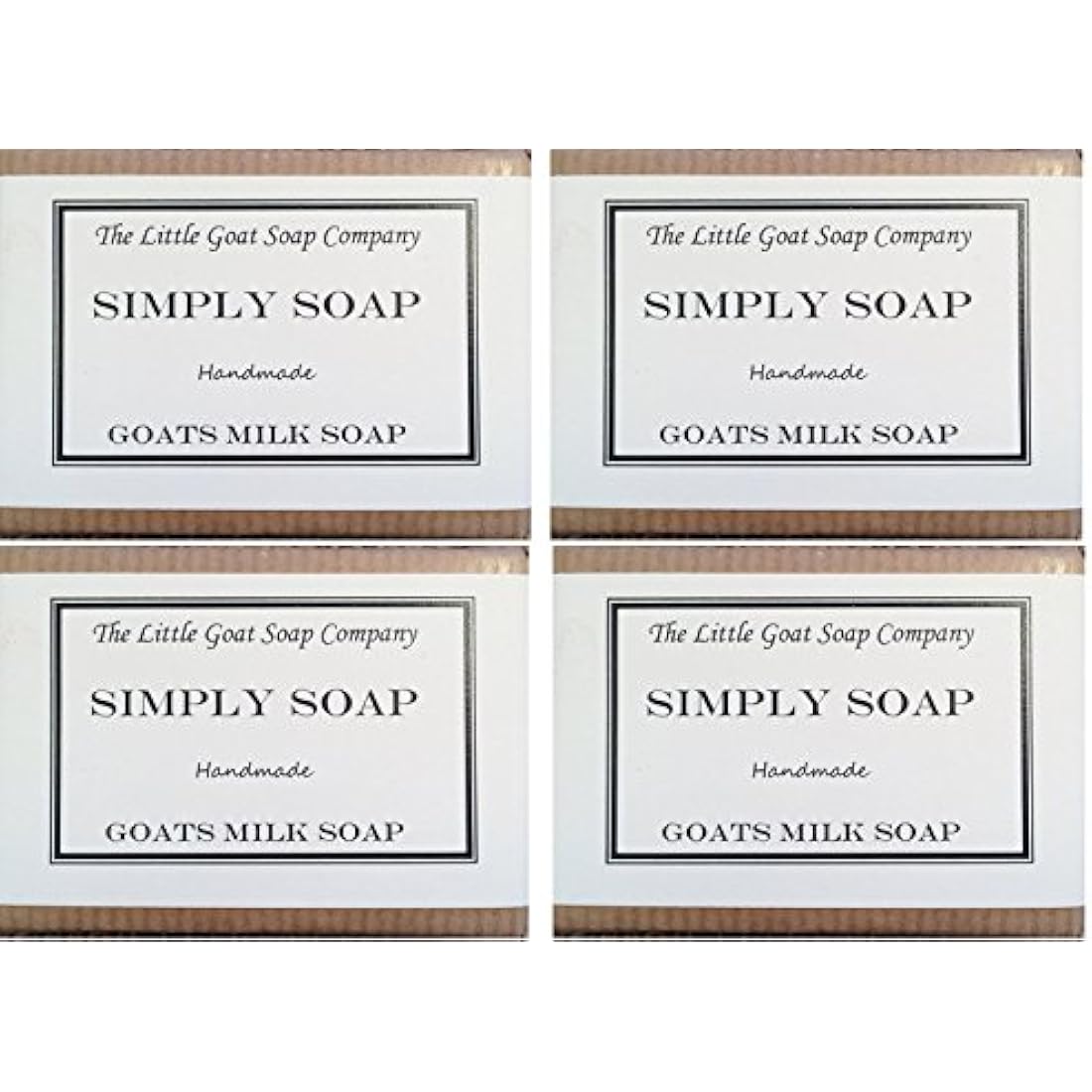 4 x Simply Goats Milk Soap. Unscented 100g. Sensitive Skin. Eczema, Psoriasis, Dermatitis. Dry Skin