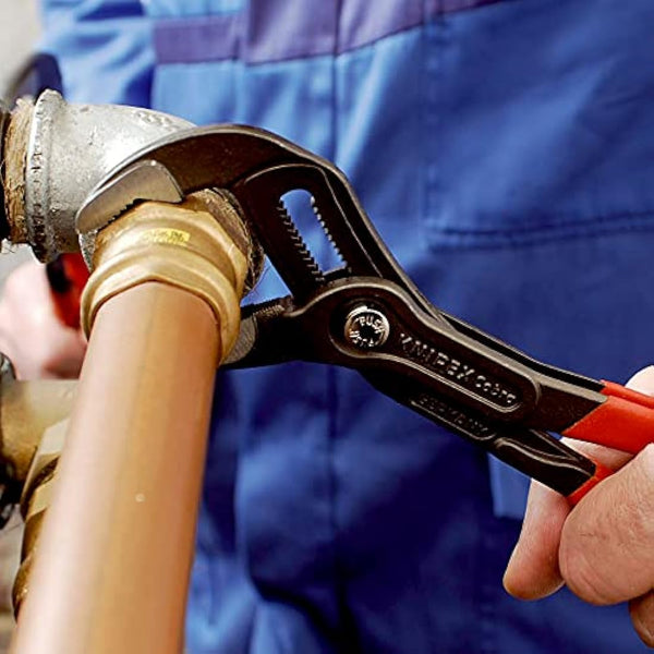 KNIPEX Cobra Set Water Pump Pliers Set, 5 Parts, 125 to 300 mm, Self-Locking Effect, in High-Quality Roll-Up Bag, Tool Set, Pipe Wrench, 00 19 55 S5