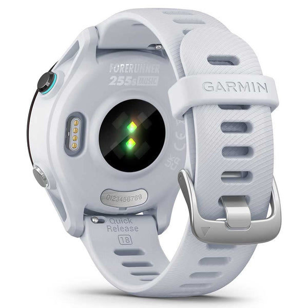 Garmin Forerunner 255 Music GPS 46mm Running Smartwatch, Lightweight, Music Storage, Advanced Training & Insights, Safety & Tracking Features, up to 14 days Battery Life, Whitestone