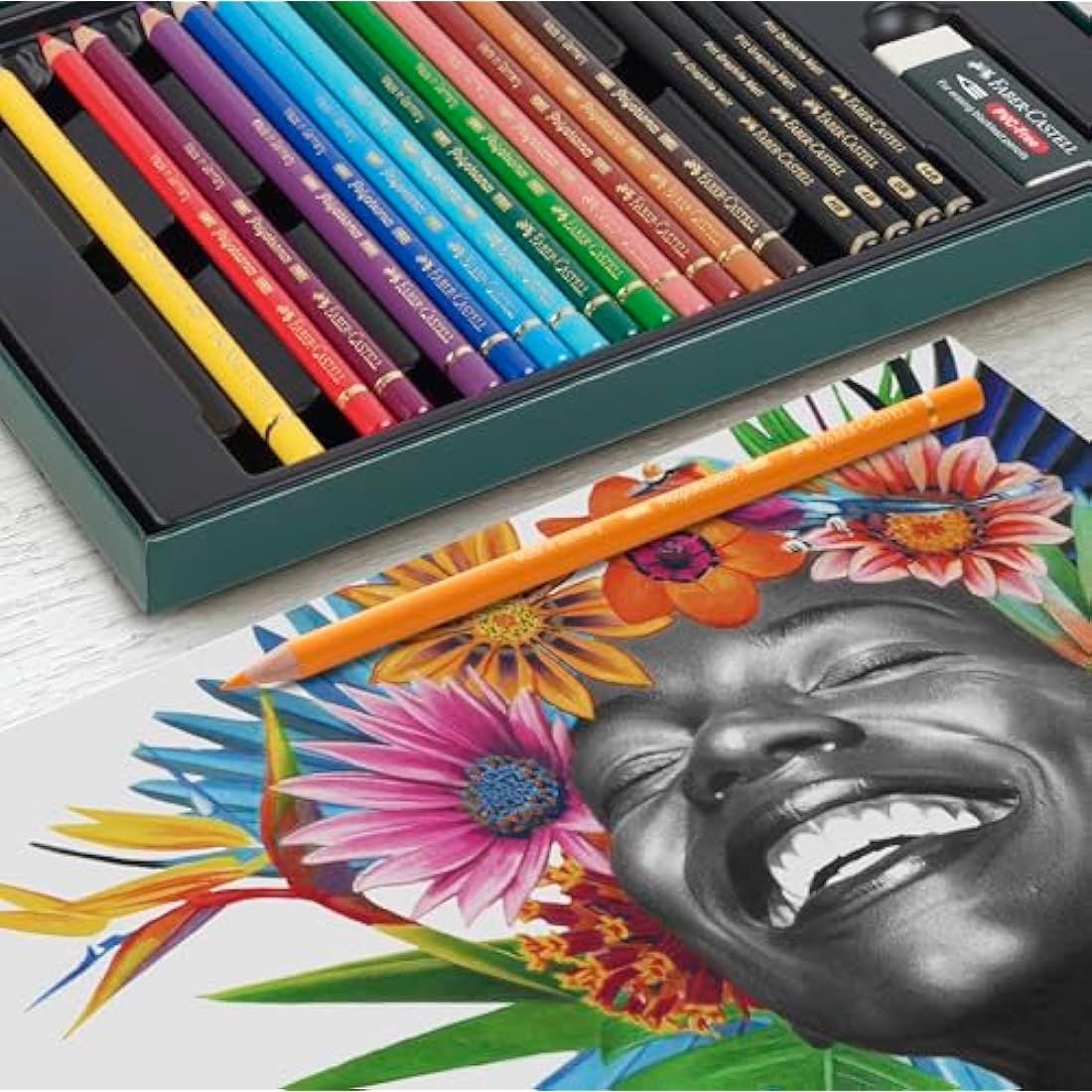 Faber-Castell Art & Graphic Polychromos Colour Pencil, Gift Set, Mixed Media Multicoloured, Polychromos Gift Set, For Art, Craft, Drawing, Sketching, Home, School, University, Colouring