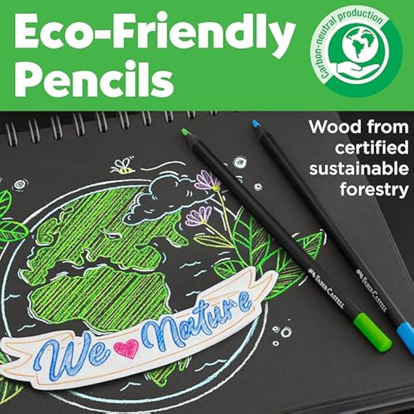 Faber-Castell Black Edition Colour Pencils, Tin of 100