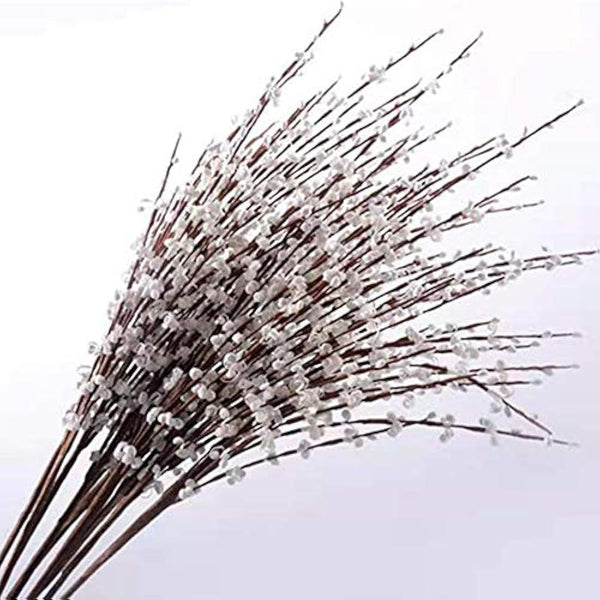 6Pcs 29.5'' Long Stem Artificial Jasmine Flowers Tall Fake Flower Bouquet Faux Jasmine Plants for Hotel Home Office Kitchen Bedroom Wedding Party DIY Decor（White）