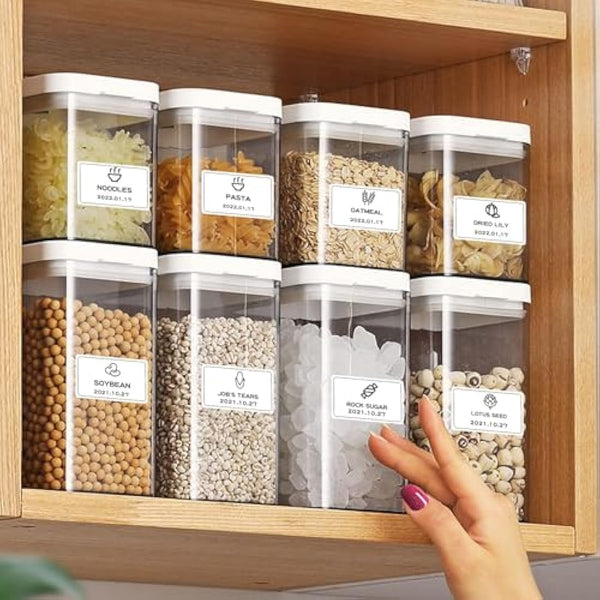 NIIMBOT Thermal Sticky Labels 50×30 mm (2×1.2") Compatible with B1/B21/B31/B3S/K2 Label Printer, Waterproof Labels Stickers for Home,Kitchen, Office, Organizing & Small Business, 1 Roll (White)