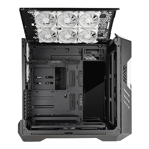 Cooler Master HAF 700 PC Case - Full-Tower, E-ATX Compatible, 5 x Pre-Installed Fans, Rotatable Radiator Bracket, TG Side Panel, Tool-Free Design, ARGB Controller Included