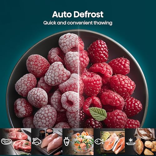 Hisense H23MOBSD1HUK 23 Litre 800W electronic Microwave with Auto Defrost, Digital Display, Smart Cook, Multi level cooking and Easy Clean- Black