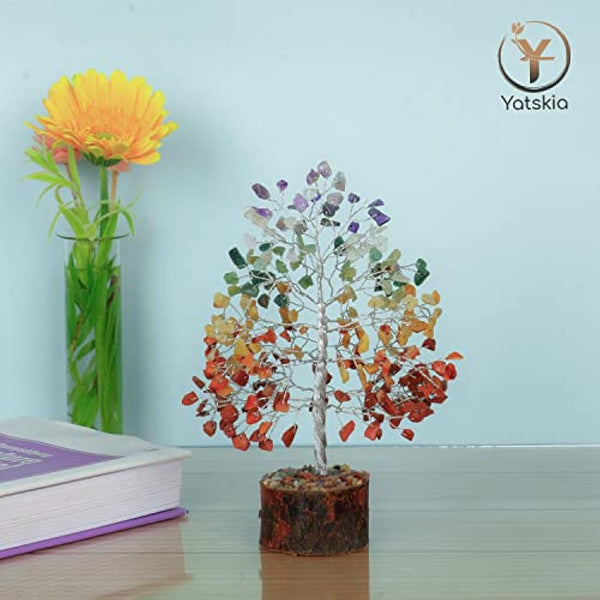 Chakra Tree of Life Decor - Crystal Tree - Spiritual Home Decor - Meditation Gifts with Chakra Stones