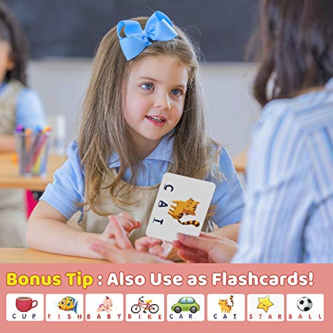 HahaGift Learning Toys for 2 3 4 Year Olds kids Gifts, Educational Toys for 3 4 5 Year Olds, Match Spelling Game Kids Toys age 3 4 5 Letter Spelling and Reading Montessori Toys for 2 3 Year Olds