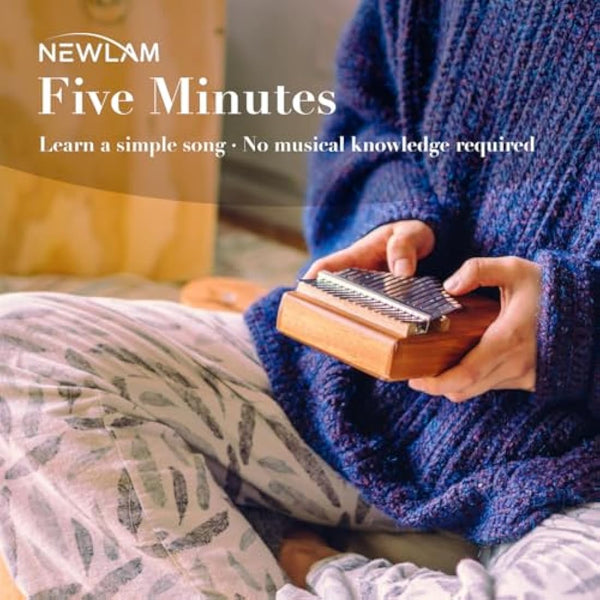 Newlam Kalimba Thumb Piano 17 Keys, Portable Marimbas Finger Piano Gifts for Kids and Adults Beginners