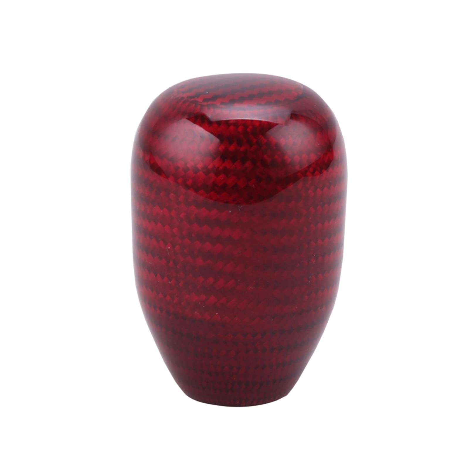 muge racing Carbon Fiber Shift Knob Gear Shifter Knobs with 3 Adapter Most Car Decorations Classic,Red-Long