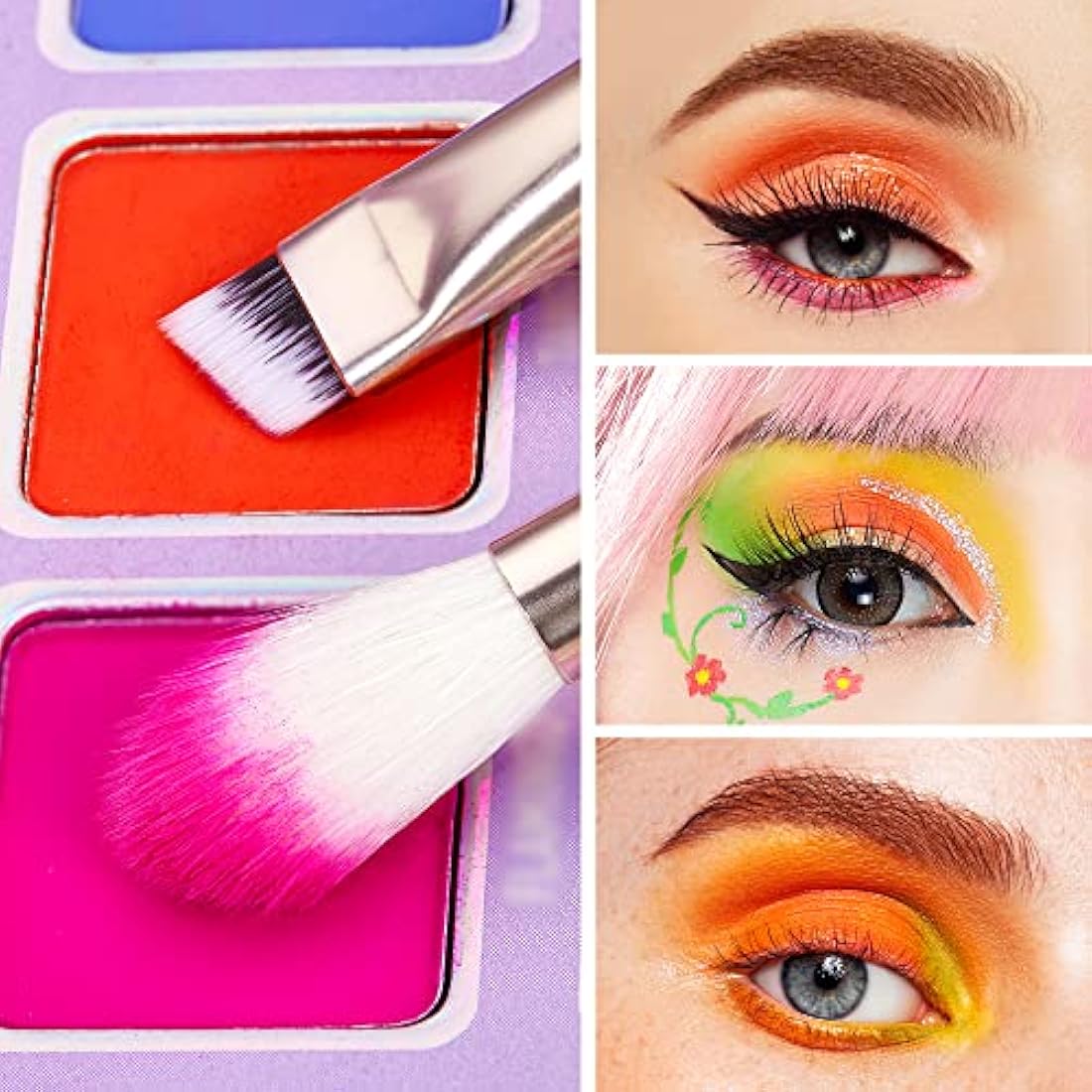 Jessup Makeup Brushes Set Professional, 25PCS Pink Premium Natural Powder Foundation Eyeshadow Blending Concealer Blush Highlight Labeled Brushes, T290