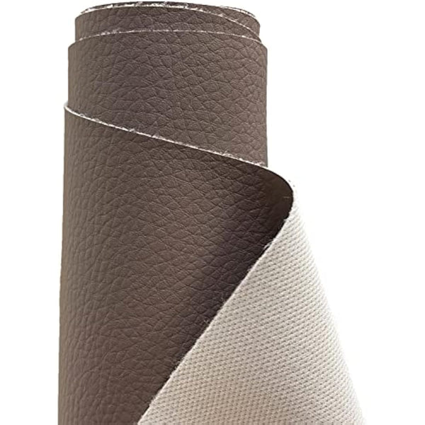 A-Express Grained Faux Leather Fabric Waterproof Heavy Duty Leatherette Vinyl Leathercloth Upholstery Textured Material - Cedar 1 Metre 100cm x 140cm