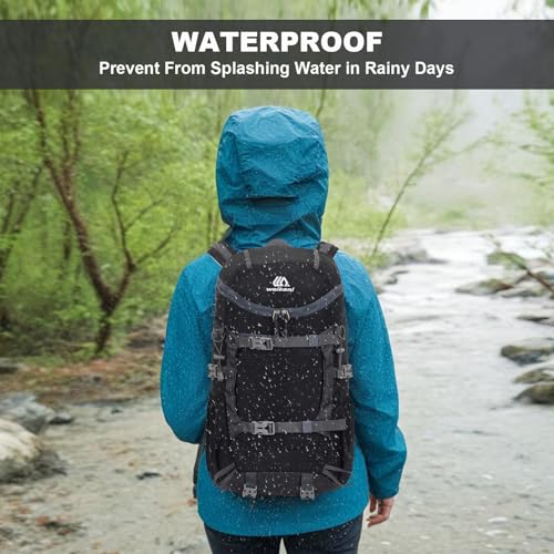 jianyana Hiking Backpack Waterproof 30L Foldable Rucksack Lightweight Camping Bag skiing climb mountains Camping Trekking Hiking Walking Cycling Climbing Outdoor Sports for Women Men