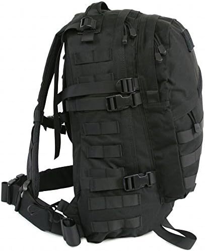 Highland Tactical Men's Stealth Heavy Duty Tactical Backpack, One Size