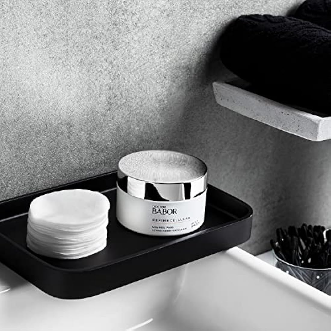 DOCTOR BABOR AHA Peeling Pads for Dull Skin with Large Pores, Fruit Acid Peeling, Without Alcohol, Vegan Formula, Smoother Skin, 60 Pieces