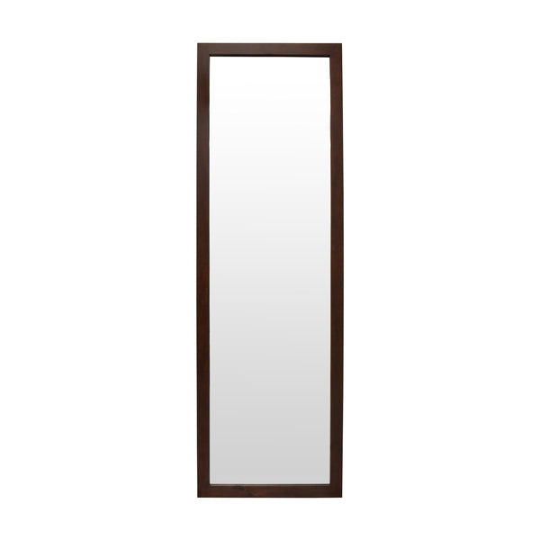 Home Selections Wooden Full Length Wall Mounted Mirror - Brown - 35x110cm