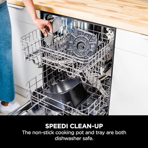 Ninja Speedi 10-in-1 Rapid Cooker, Air Fryer and Multi Cooker, 5.7L, Meals for 4 in 15 Minutes, Air Fry, Steam, Grill, Bake, Roast, Sear, Slow Cook & More, Cooks 4 Portions, Sea Salt Grey, ON400UK