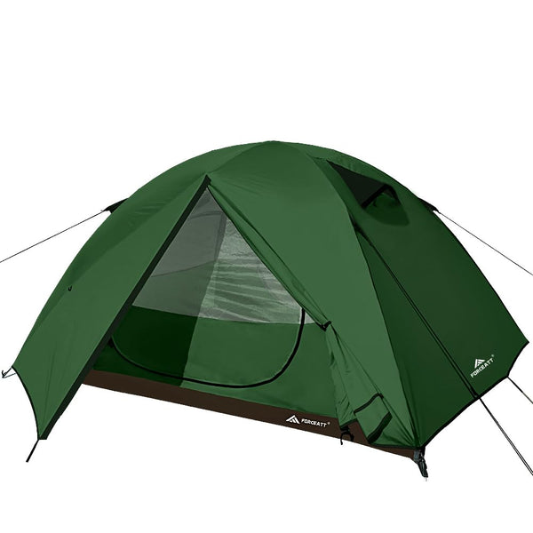 Forceatt Tent, 2-4 Man Tent for Camping, Easy Setup Lightweight Two Doors PU3000mm Waterproof Dome Tent, Windproof Instant Outdoor Tent Suitable for Traveling, Beach, Camping, Hiking, Mountaineering