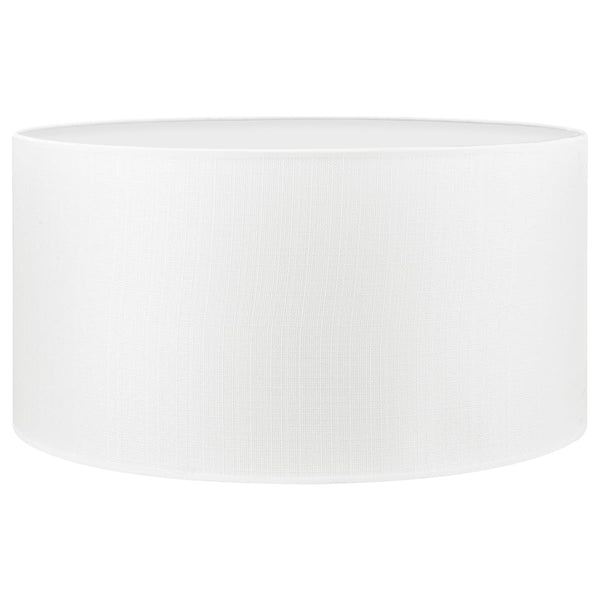 Home Sweet Home collection Modern Lampshade Canvas | Cylinder | 50/50/25cm | White | Fabric lampshade Made of Cotton | for E27 lamp Holder | RoHS