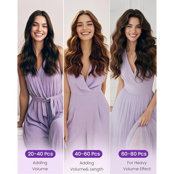 LaaVoo Tape in Hair Extensions Human Hair Blonde Tape Hair Extensions Real Human Hair Invisible Tapes Remy Straight Balayage Brown to Blonde Hair Double Sided Tabs 20pcs 50g 14 Inch #8/18/60